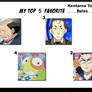 Top 5 Favorite Kentarou Tone Roles