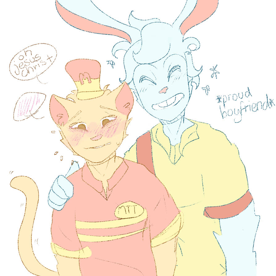 Nice Cream Guy x Burgerpants (Nicepants) by CoruCoru on DeviantArt