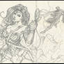 Wonder Woman (and Superman) sketch
