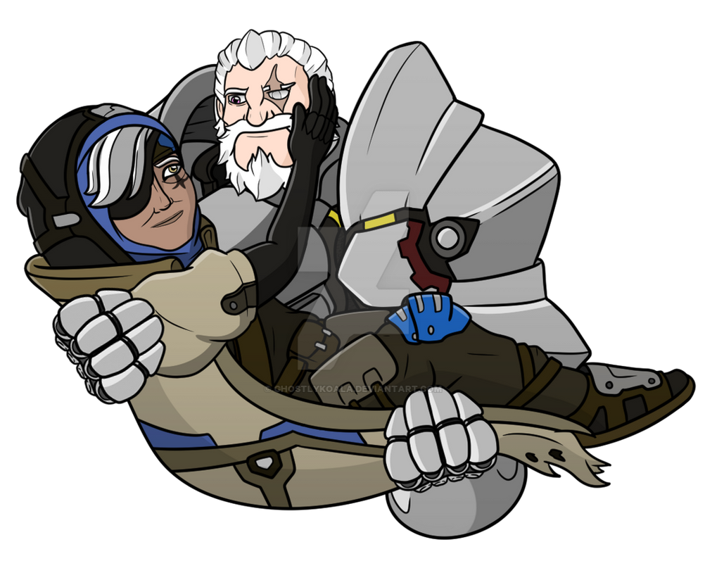 Overwatch Reinhardt and Ana by GhostlyKoala on DeviantArt