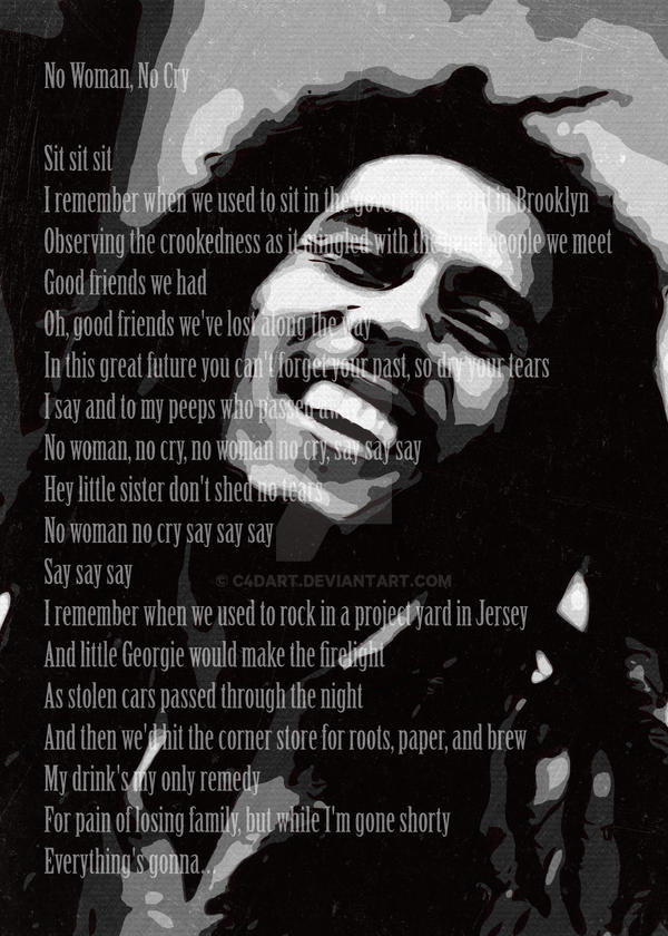 Bob Marley No Woman No Cry By C4Dart On DeviantArt Bob marley no woman no cry by c4dart on deviantart