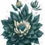 Minimal Dahlia Flower Painting (12)