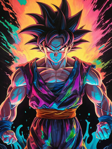 Goku Dragon Ball  Z Neon Iridescent (25)