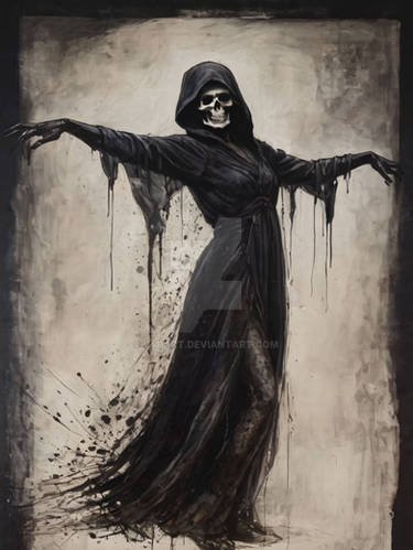 Dance With Death Skeleton Painting (75)