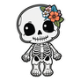 Cute floral kawaii skeleton (1)