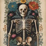 Botanical Skeleton Vintage Flowers Painting (11)