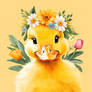 Floral Baby Duck Nursery Illustration (26)