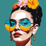 Frida Kahlo Floral Pop Art Portrait (11)