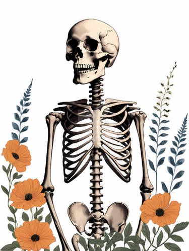 Floral Skeleton Botanical Anatomy (25)