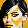 Pop Art Woman Portrait Abstract Geometric Art (10)