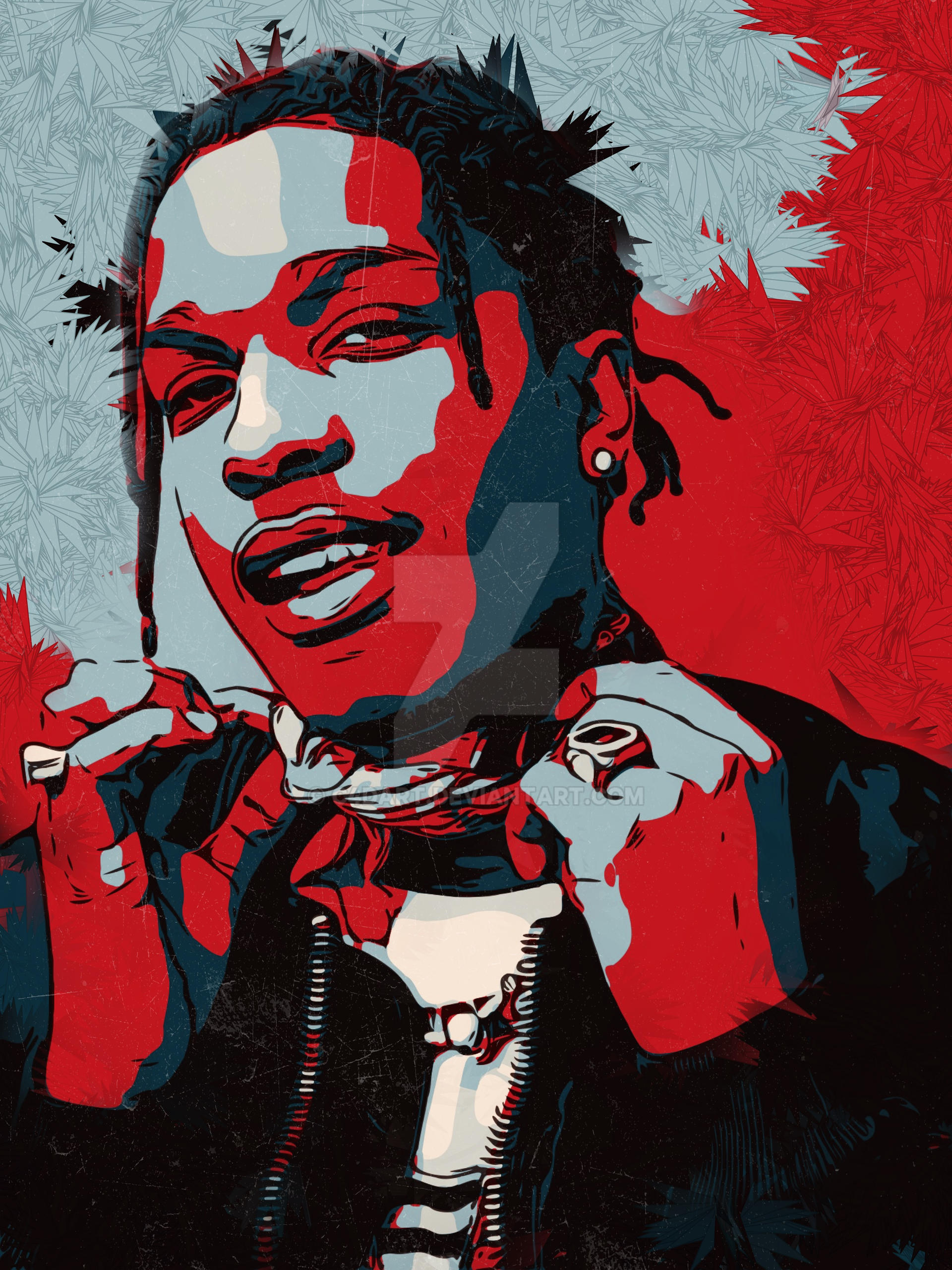 ASAP Rocky Portrait (3) by C4Dart on DeviantArt
