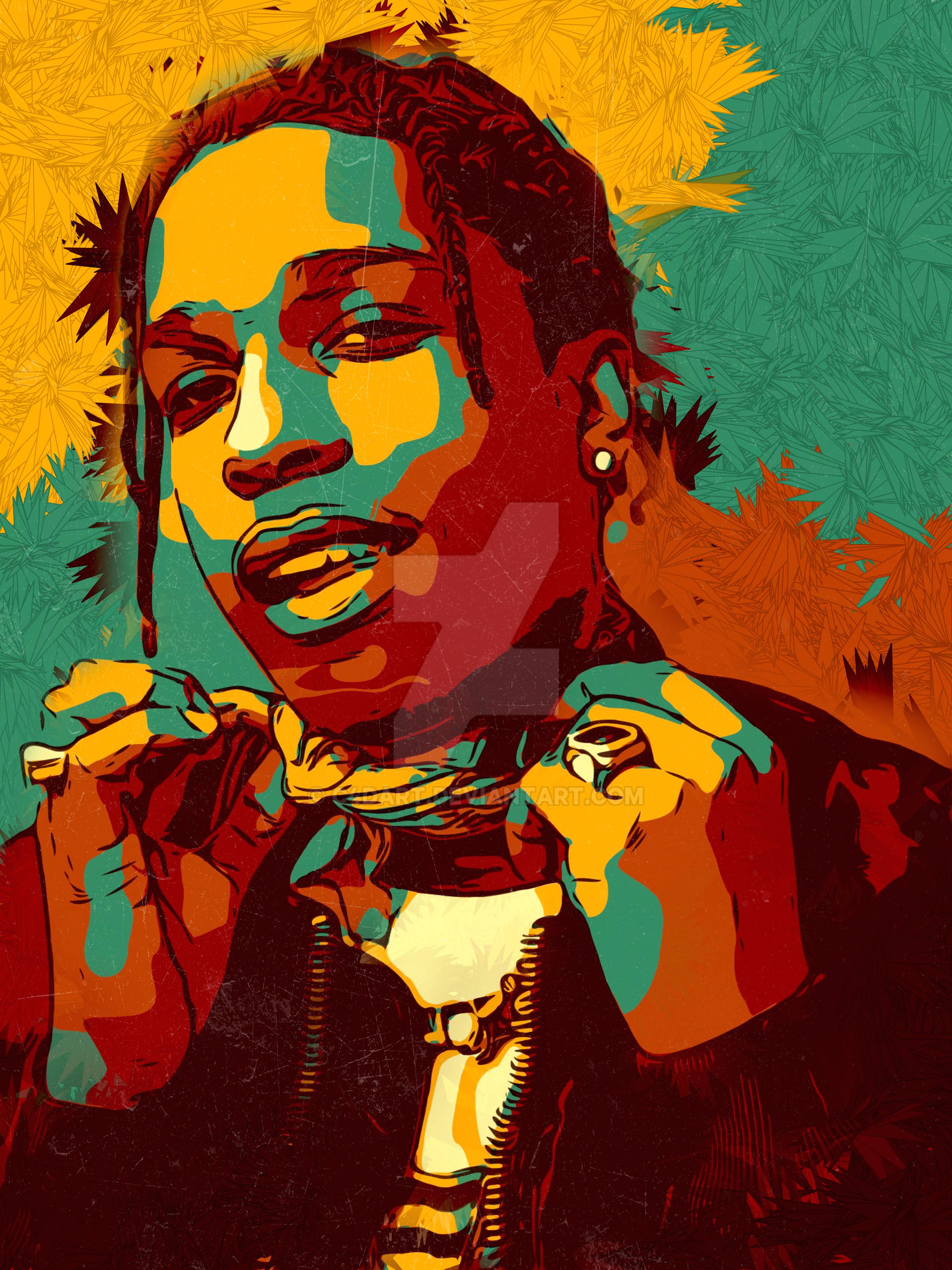 ASAP Rocky Portrait (12) by C4Dart on DeviantArt