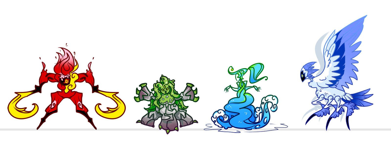 Byte Elementals Deviantart Elementals by annjester on DeviantArt