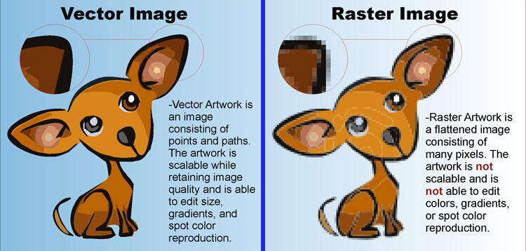 Vectorization Vs Rasterization The Difference Between a Vector and Raster Image by JaDeDJynX on DeviantArt