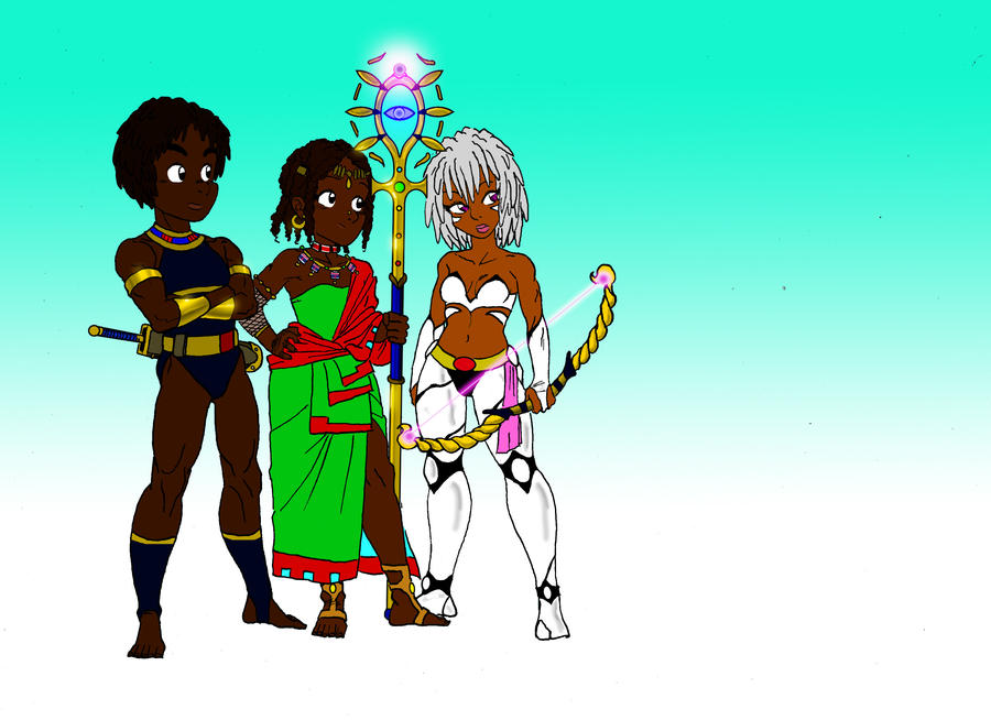 Heru, Lele and Omoya