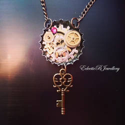 'The Key to Time' - Steampunk Inspired Pendant