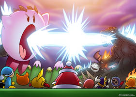 Godzilla vs Kirby