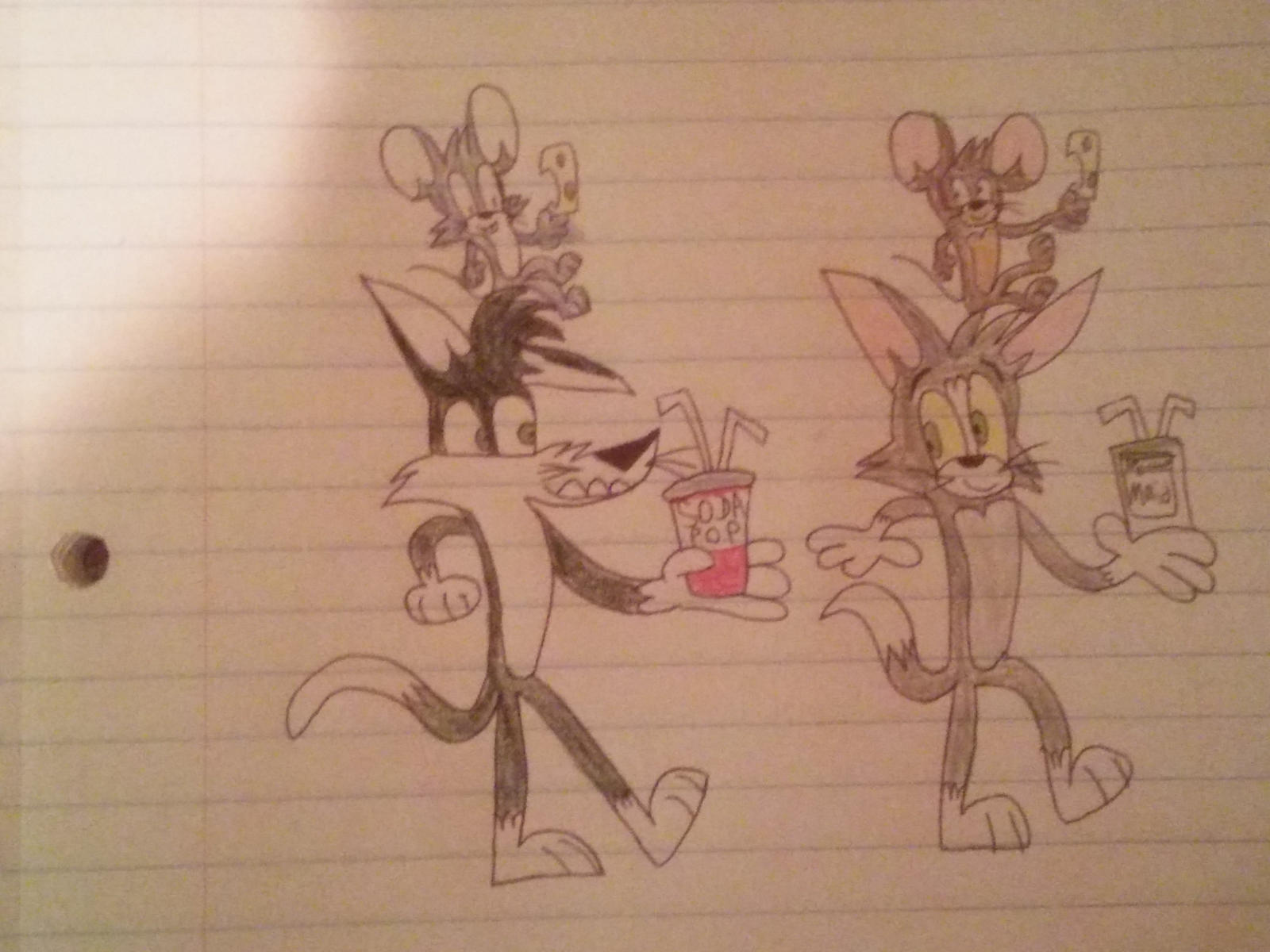 Snickers and Giggles meets Tom and Jerry by SmashGamer16 on DeviantArt