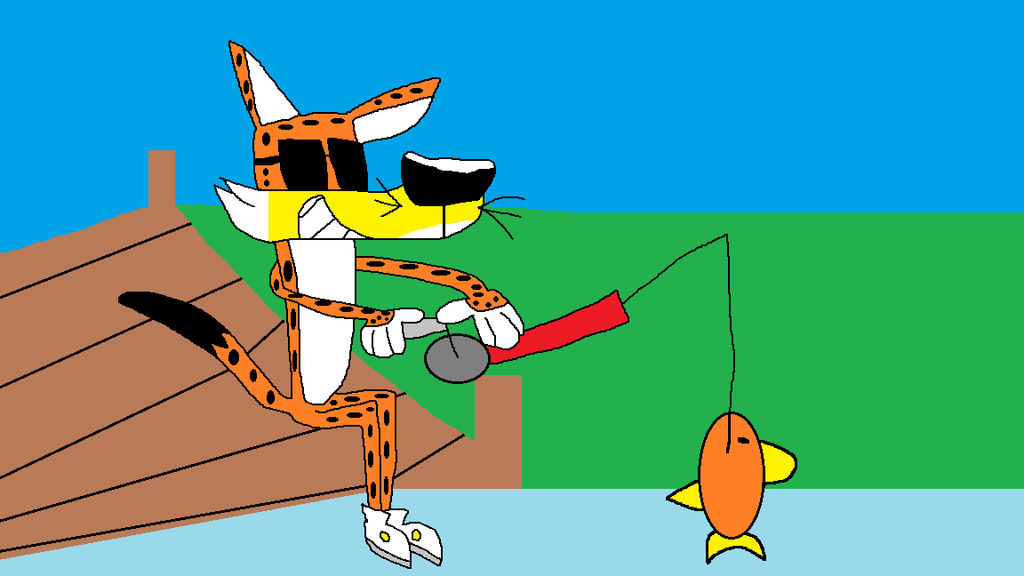 Chester Fish Chester Cheetah Goes Fishing by SmashGamer16 on DeviantArt
