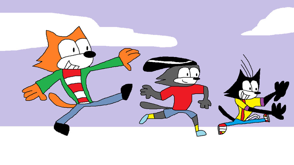 Ed, Edd 'n Eddy in Felix the Cat Style by SmashGamer16 on DeviantArt