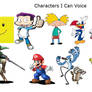 Characters I Can Voice