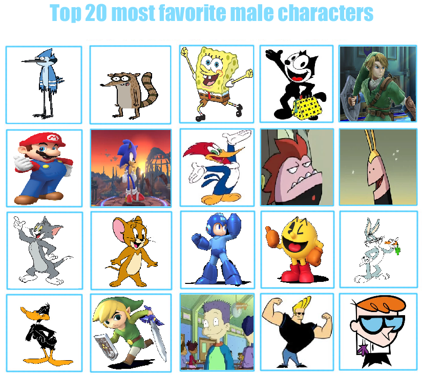 My Top 20 Favorite Cartoon Males by SmashGamer16 on DeviantArt My Top 20 Favorite Cartoon Males by SmashGamer16 on DeviantArt
