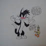 Sylvester Gets Mad at Tweety