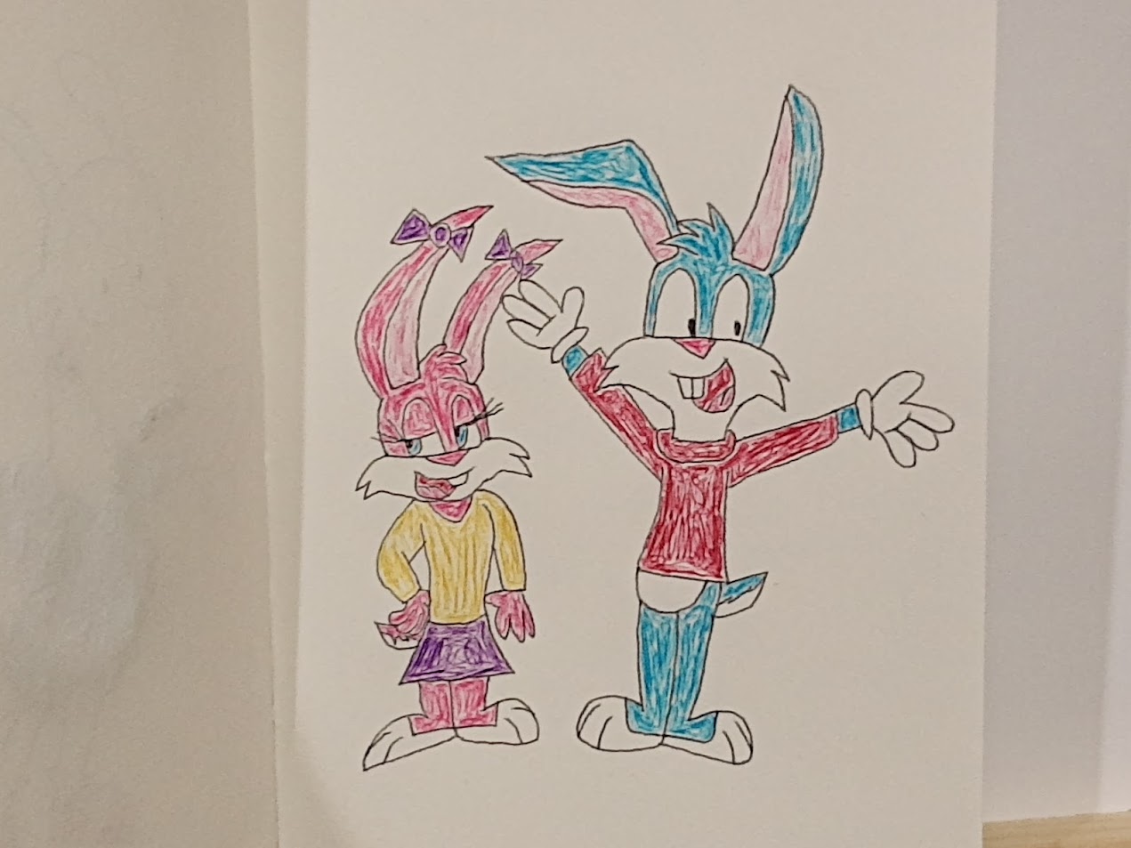 Babs and Buster Bunny (My Style) (5/3/24) by SmashGamer16 on DeviantArt