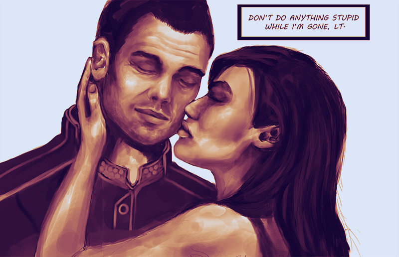 Kaidan x Ashley doodle