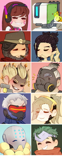 Overwatch Profile Icons (Set 1) by Forest-Ghosts on DeviantArt