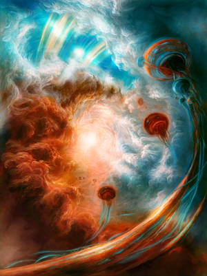Floaters of an alien world by Valinakova Floaters of an alien world by Valinakova
