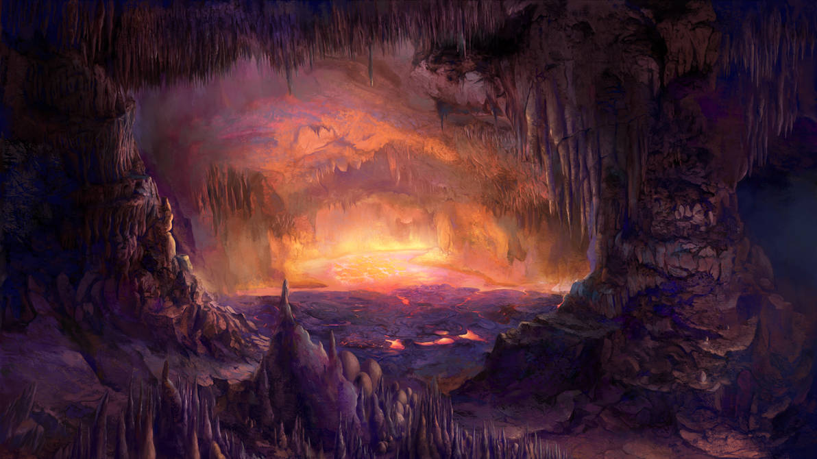 Dragon Lava Cave by Vladinakova