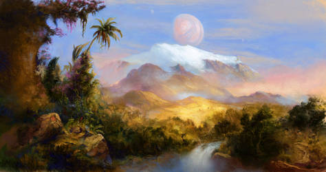 Mountain in the Jungle, Habitable exomoon