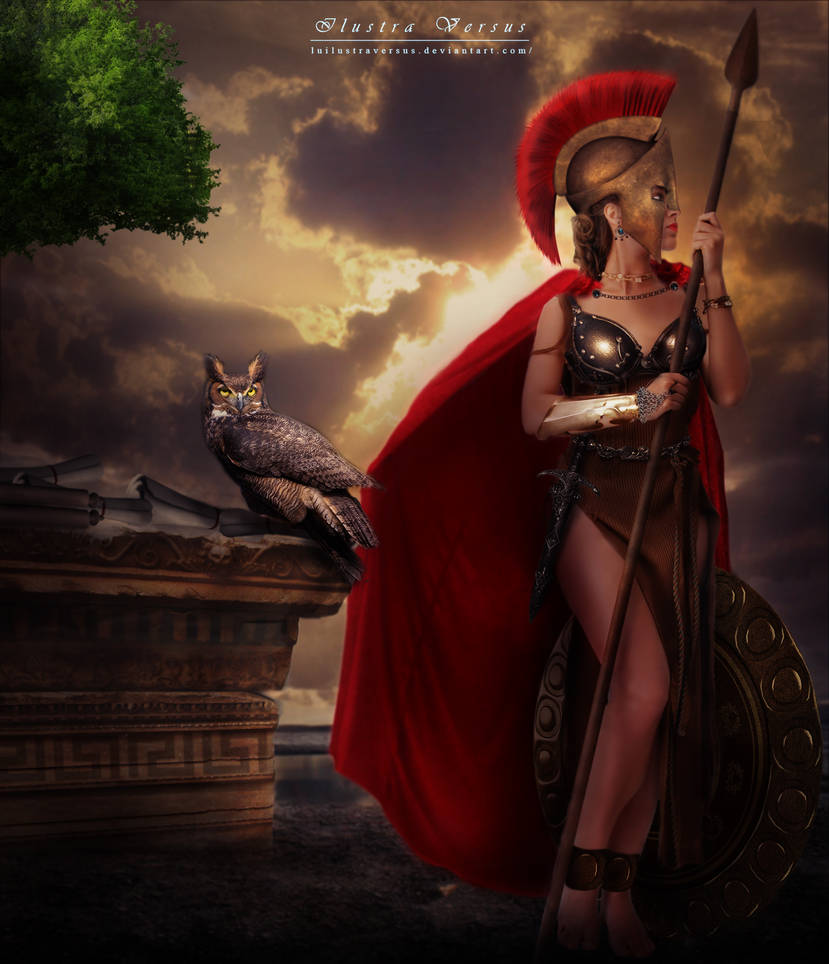 Atena by LuIlustraVersus
