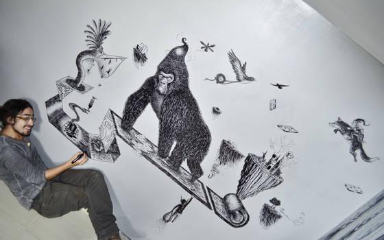 Gorilla Mural