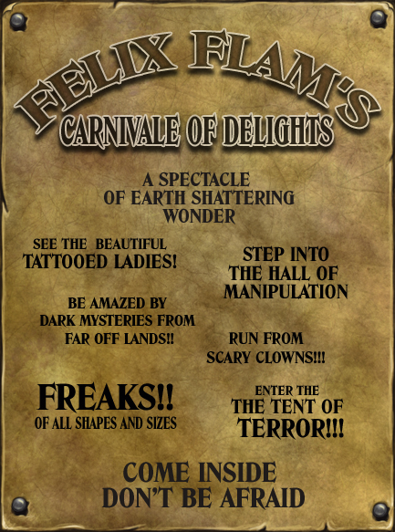 Felix Flam Carnivale Poster