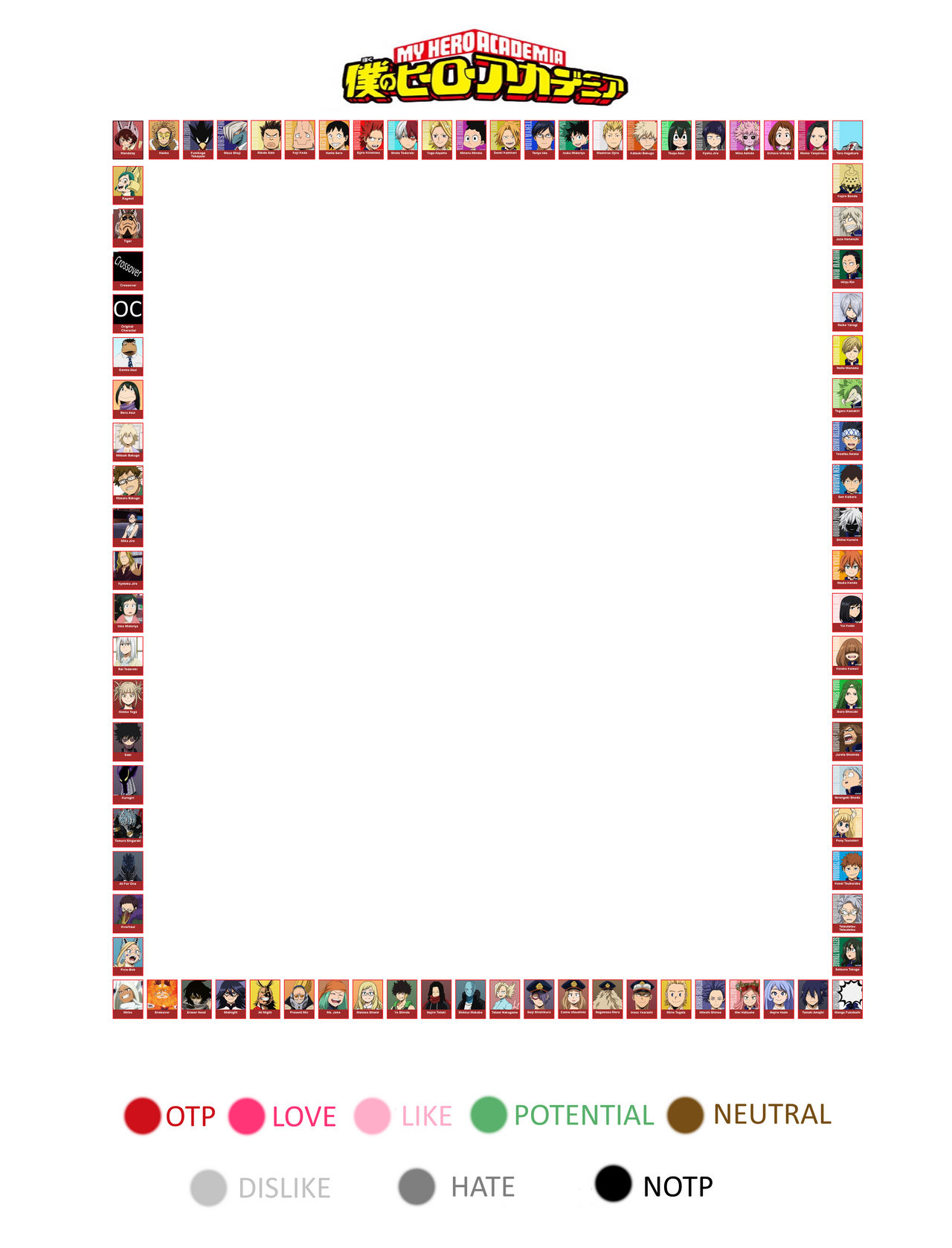 BNHA Ships Chart by QueenofSirens on DeviantArt