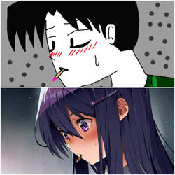 Yoon Bum from Killing Stalking as Yuri from DDLC