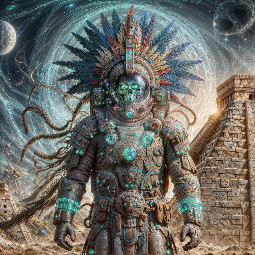 Attec Technology High-tech Ancient Aztec Cosmonaut by Stingsman21 on DeviantArt