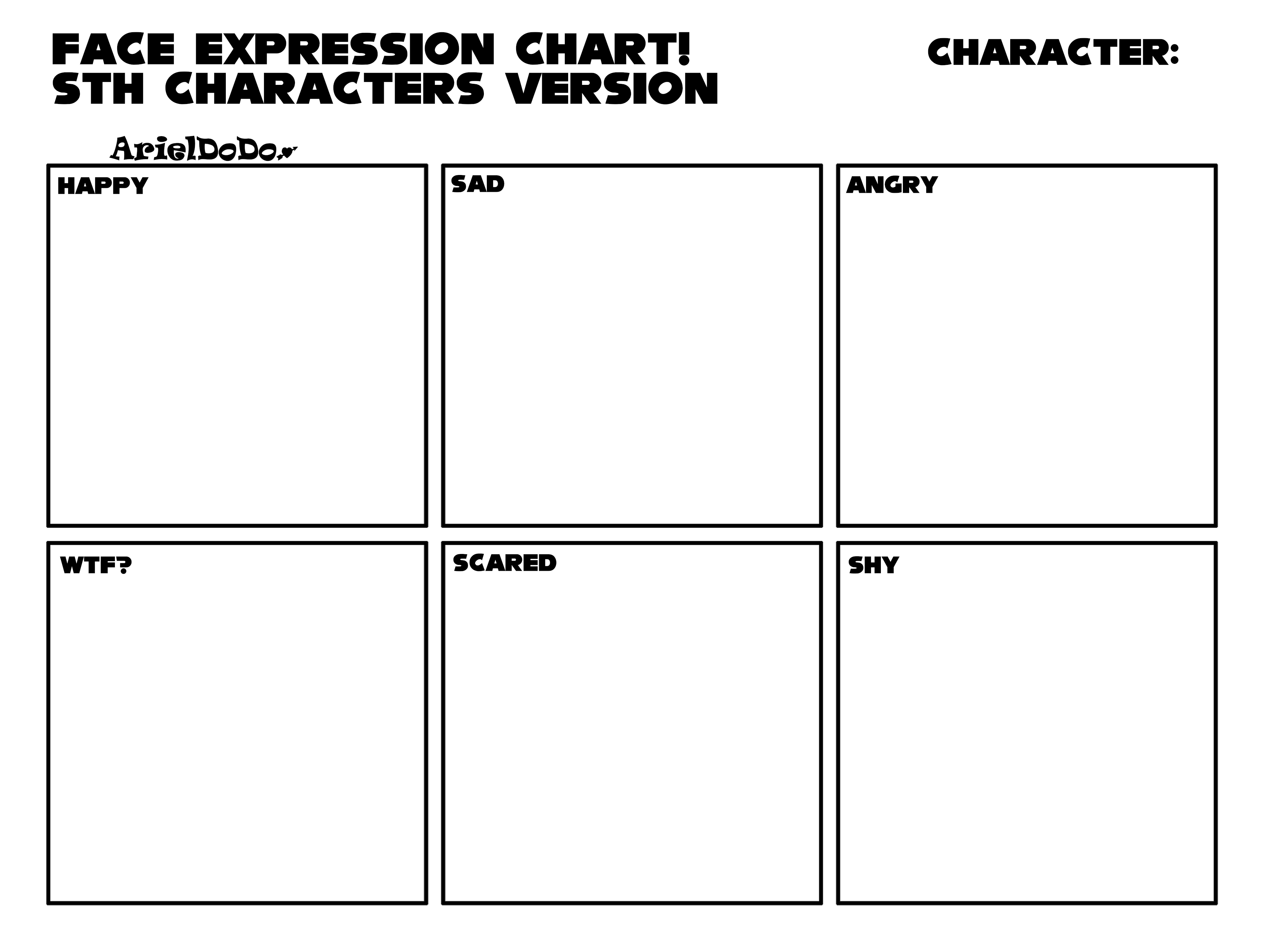 STH character expression sheet Template by YuukisArts on DeviantArt STH character expression sheet Template by YuukisArts on DeviantArt