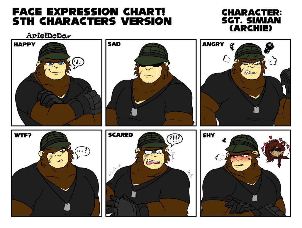 StH Character Expression: Sergeant Simian by CEOofDestructix on DeviantArt