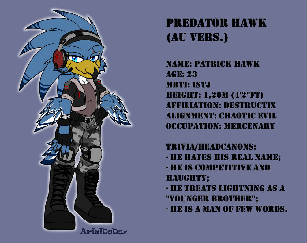 Predator Hawk AU ver by CEOofDestructix on DeviantArt