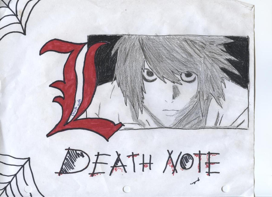 Deviantart La Note L from death note by drenfangirl3 on DeviantArt