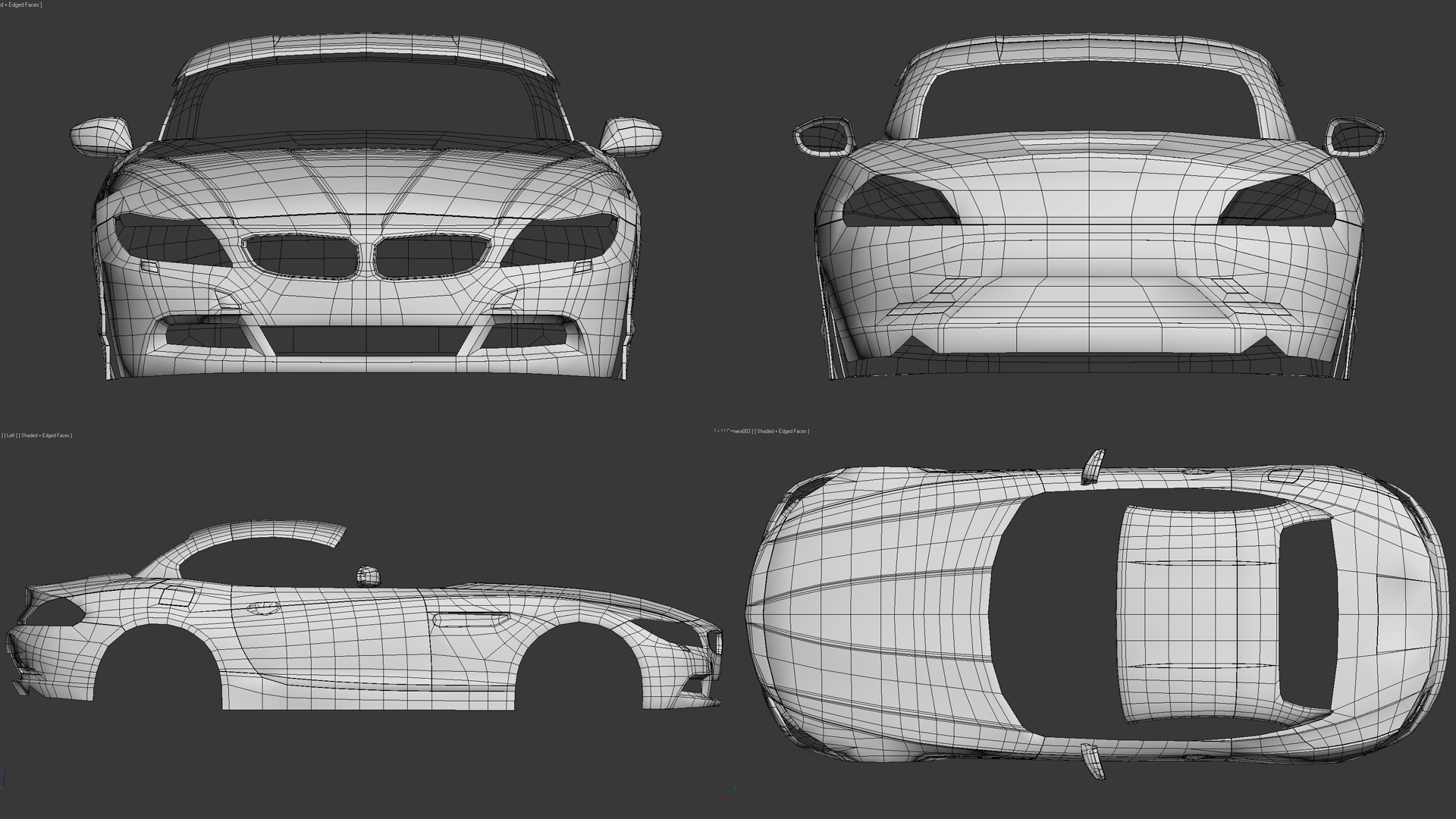 BMW Z4 Wireframes