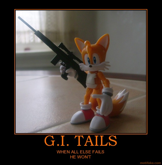 GI Tails Motivational Poster