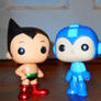 Pop Astro Boy and Pop Mega Man