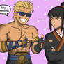 Lei Kang meets Johnny Cage.