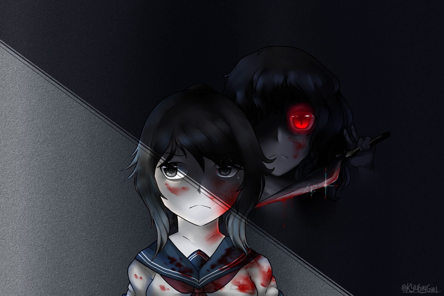 Anime dark skin girl yandere by ShinoCsp on DeviantArt