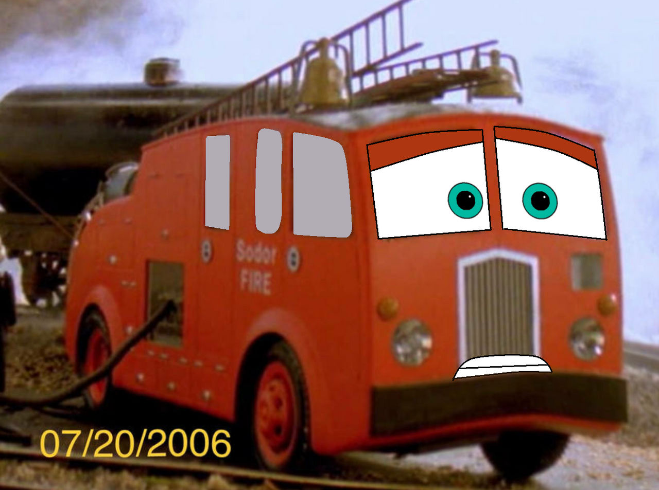 Sodor Fire Truck (Cars Version) by PixarAnimation on DeviantArt