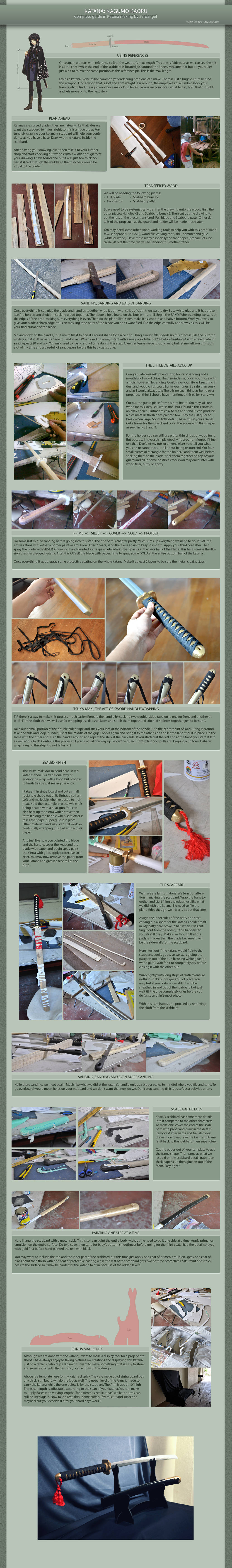 Hakuouki: Nagumo Kaoru's Katana Tutorial by 23rdAngel